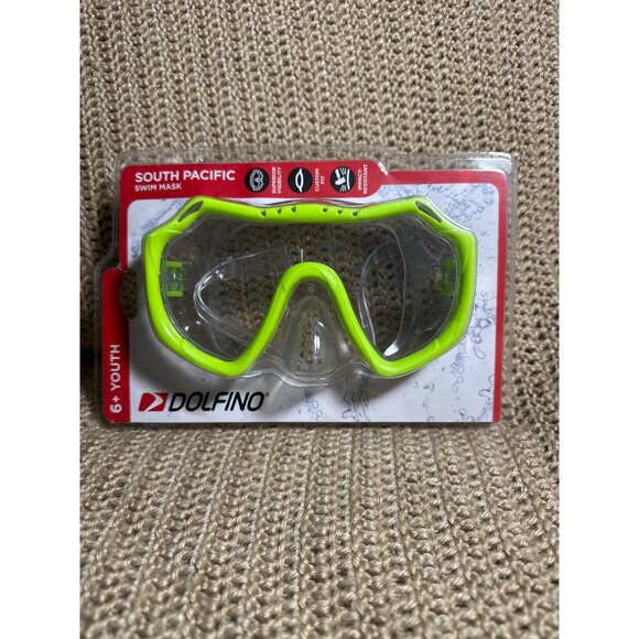 Dolfino Youth Swim Mask 6+ South Pacific Superior Visibility Impact Resistant - Picture 1 of 5